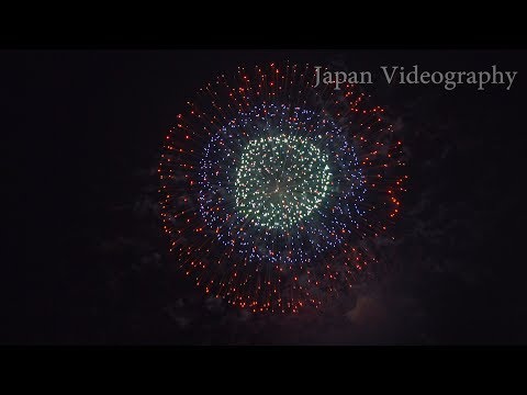 田瀬湖湖水まつり花火大会 Japan Artistic 12 inch shell Display | Tase Lake Fireworks Festival | 全国尺玉競演 メッセージ花火