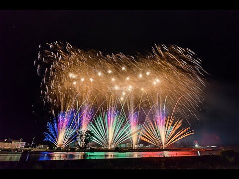 4K 石巻花火大会 - Miyagi japan Ishinomaki Fireworks festival 2018 Closing show 石巻川開き祭り 宮城観光