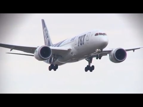 全日空ボーイング787 ANA Boeing 787-8 Sendai Airport Revival Flight | Ferry in landing 仙台空港復興応援フライト