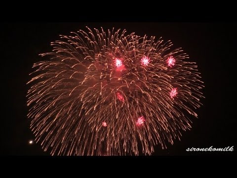 二尺玉花火10連発 Great 24 inch shells Fireworks 10 shots | Japan 大石田まつり花火大会 Oishida Festival 2013
