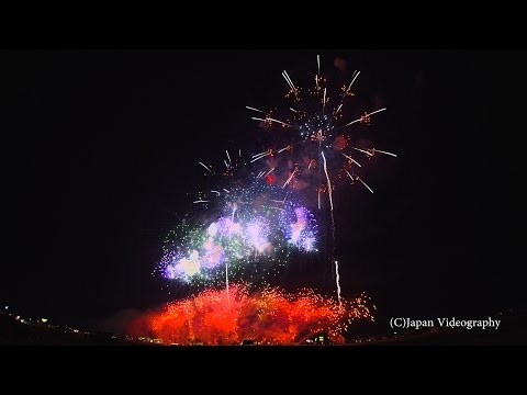 4K BGV | 会津花火大会 Japan Aizu Fireworks Festival 2016 | Saiki-Enka Music Star mine 全国煙火競演会 市民花火 齊木煙火本店