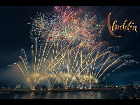 4K 石巻川開き祭り花火大会 Promusical-Disney Aladdin | Japan Ishinomaki Fireworks Festival 2019 音楽花火