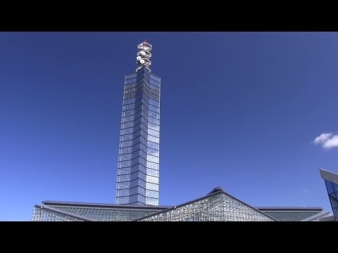 道の駅あきた港ポートタワーセリオン Akita Japan Huge observatory tower Selion with a height of 143 meters 展望台 秋田観光