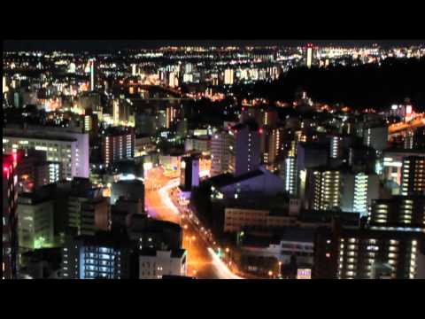 SS30ビル 仙台の夜景 Time-lapse video Night view of Sendai City Miyagi Japan from SS30 building 宮城観光 仙台旅行