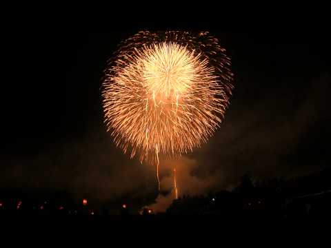片貝まつり 祝還暦花火 Japan Katakai Festival 2012 60th birthday celebration super Grand star mine Fireworks