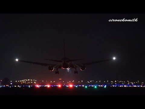 SONY a7S Night Shot,Low Light Test - Night Plane Spotting at Japan Sendai Airport 仙台空港 高感度撮影性能テスト