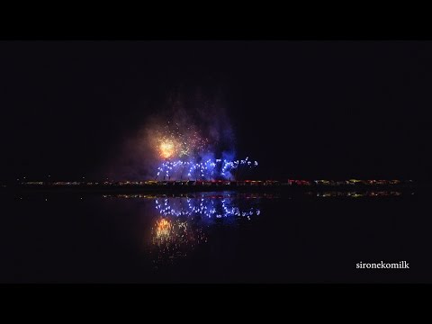 くずうフェスタ 4K Japan Kuzuu Festa Paddy reflection fireworks Display 2016 | 花火大会 ミュージックスターマイン