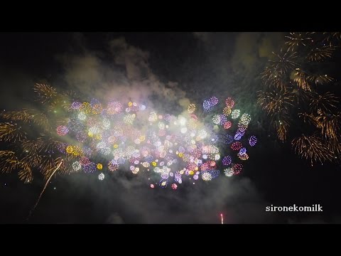 ぎおん柏崎まつり花火大会 尺玉300連発 Japan 12 inch shells 300 shot | Gion Kashiwazaki Fireworks Festival 2015