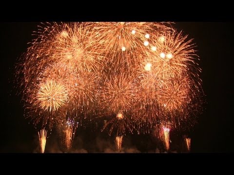 たまむら花火大会 Japan Gunma Tamamura Fireworks festival 2012 Closing Show 田園夢花火 フィナーレ 群馬観光