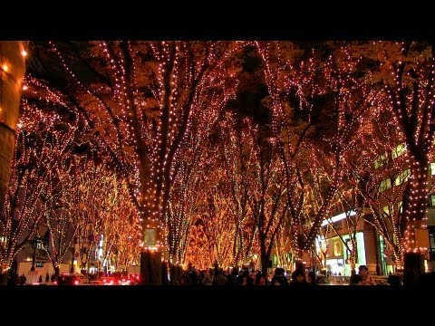 仙台光のページェント Sendai Japan Christmas Lights 2011 | Pageant of Starlight 東北復興のイルミネーション 宮城観光 冬の風物詩
