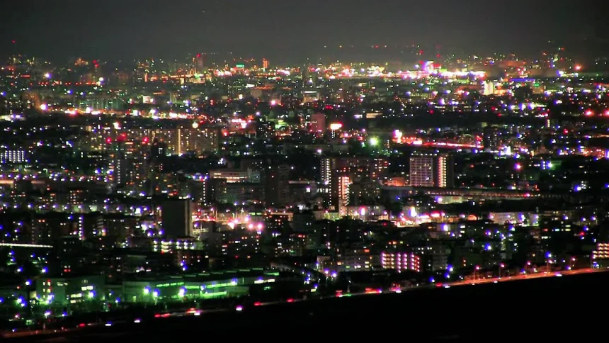 仙台市内の夜景を一望できる那智が丘 | 宮城県名取市