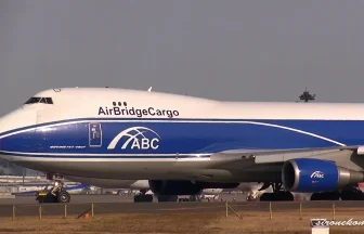 エアブリッジ カーゴ・エアラインズのボーイング747-400Fが成田国際空港から離陸
