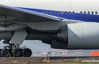 全日本空輸のボーイング777-200 JA714Aが仙台空港で離着陸