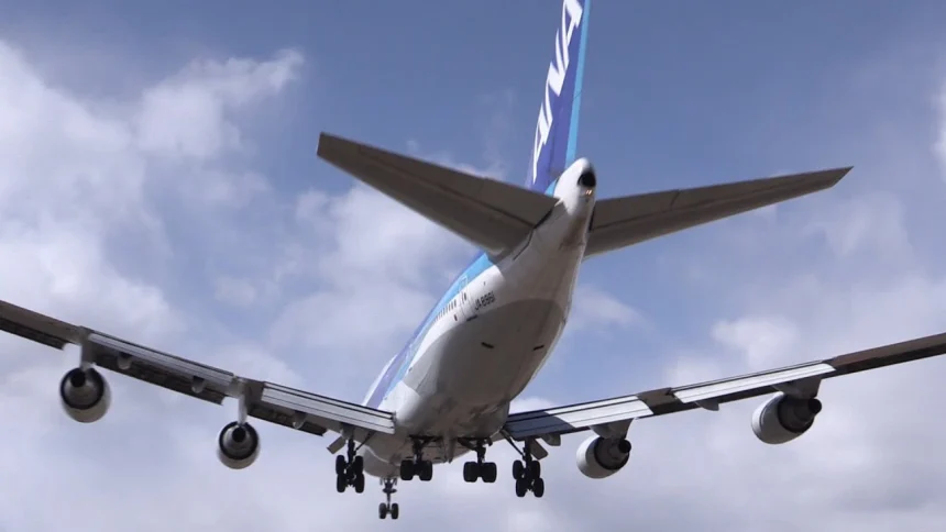 全日本空輸 THANKS JUMBO!キャンペーン 「心の翼プロジェクト」遊覧飛行の離着陸