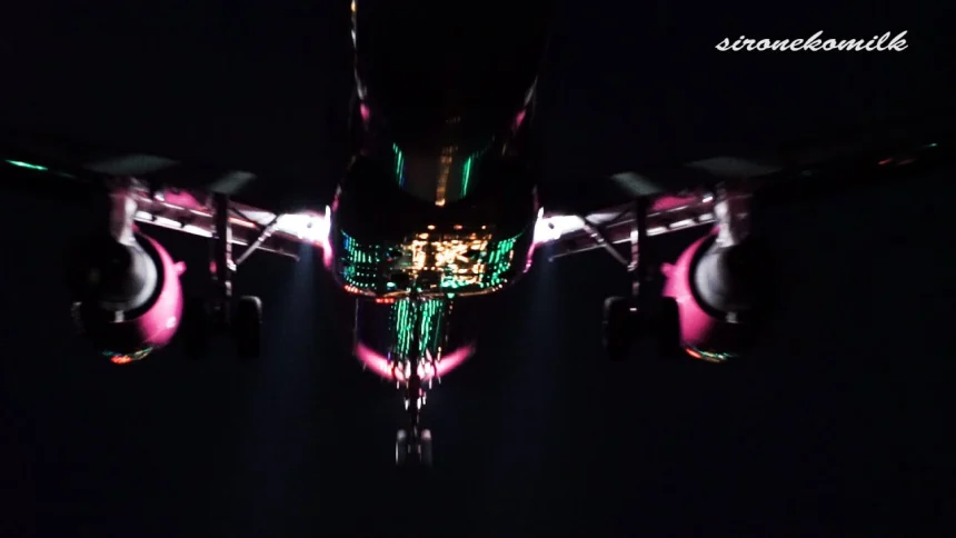 Sony α7Sテスト 仙台空港の美しい夜景と飛行機離着陸映像集
