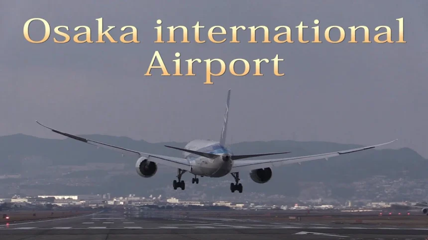 千里川堤防と伊丹スカイパークから眺める大阪伊丹空港飛行機離着陸映像