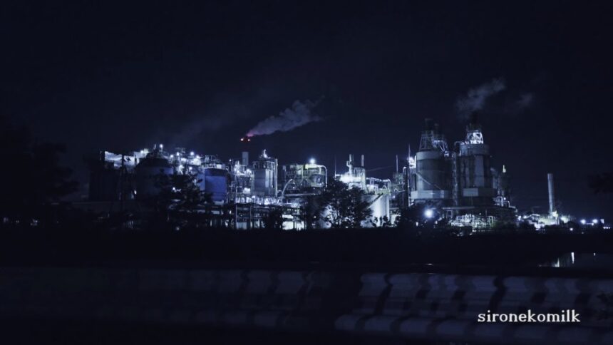 かっこいい工場夜景が楽しめる新潟県新潟市東区
