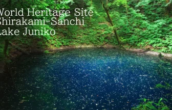 青い湖面が美しい青池と世界自然遺産、白神山地・十二湖の美しい風景 | 青森県深浦町
