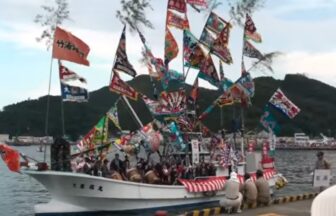 2009年 おながわみなと祭り 海上獅子舞