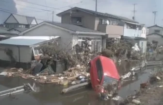 2011年3月11日 東日本大震災の津波で浸水した宮城県仙台市蒲生地区